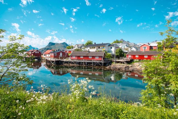 rorbu in the Lofoten Islands, Norway 