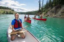 Paddling in the Yukon, Canada