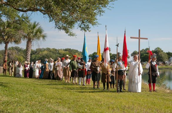 Reenactment of Sept.8 1565 Landing in St. Augustine 