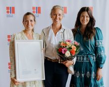 (From left to right, all Hurtigruten) Martine Ahlsen - Brand Director, Hedda Felin - CEO, Kari-Anne Jakobsen - Head of Commercial Growth