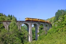 Patrimoine - Train Jaune sur pont F.Berlic 