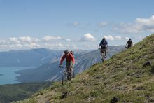 Mountain biking in the Yukon, Canada