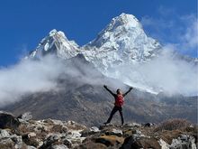 Immense mountain views on display in the Everest region