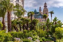 Hotel de Paris Monte-Carlo Gardens with view on the Monte-Carlo Casino 