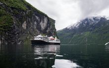 Havila Castor in the Geirangerfjord