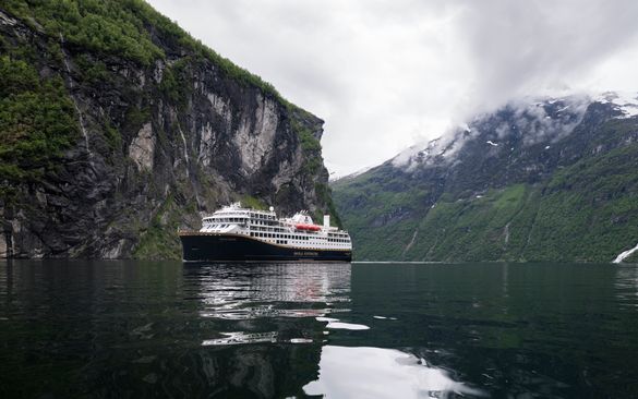 Havila Castor in the Geirangerfjord