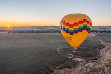 Aerial View of Hot Air Ballooning with Windward Ballooning Adventures, in Northam (Tourism Australia)
