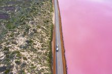 Hutt Lagoon, near Port Gregory (Tourism Western Australia)