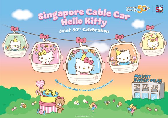 Singapore Cable Car x Hello Kitty Garden Party in the Skies