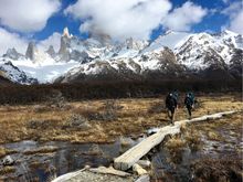 Backcountry trekking in Los Glaciares National Park