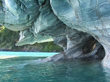 Marble Caves on Lake General Carrera in Patagonia, Chile