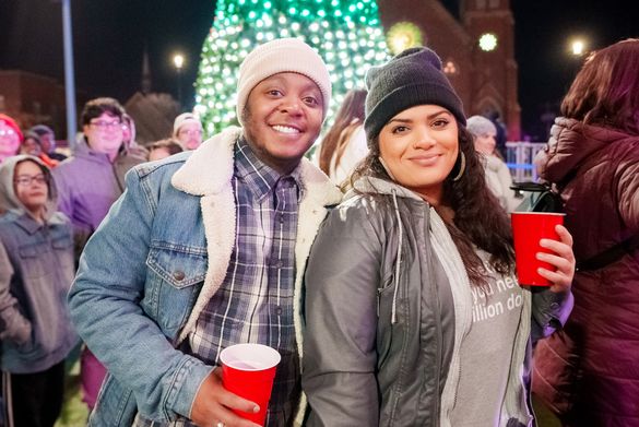 Thousands ring in the New Year at Clarksville's annual New Year's Eve celebration in Downtown Commons.