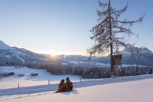 A couple in St. Johann in Tirol. 