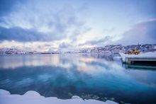 Winter harbour view in Bodo