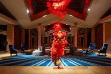 Lion Dance Performance Enhancing the Celebration at Mulia Bali