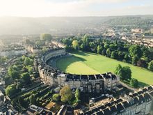 The meticulously restored No. 1 Royal Crescent in Bath which doubled as the Featheringtons' home