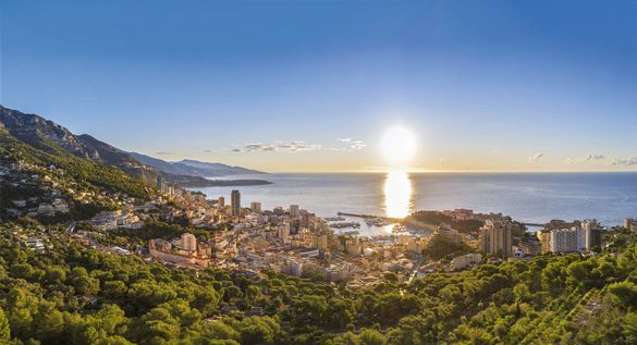 Aerial view of Monaco