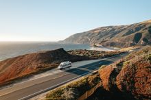 California road trip in a roadsurfer camper van