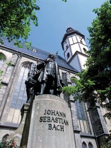 Johann Sebastian Bach statue in Leipzig