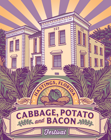 HastingCabbage, Potato and Bacon Festival celebrtes the area's Agricultural Heritage.