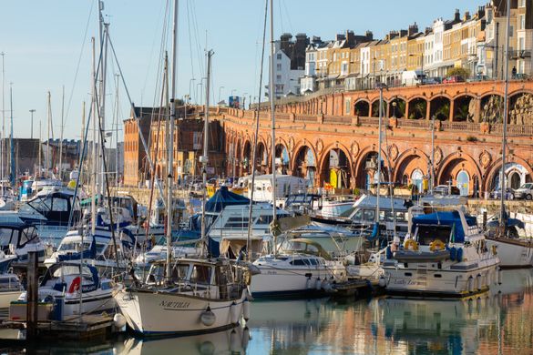 Grade II* listed arches, Royal Harbour, Ramsgate