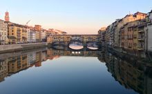 Arno River and Ponte Vecchio, Florence, Italy