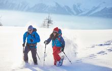 Snow shoe hiking