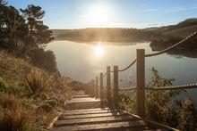 8 Woodleands, steps leading to the Gannel