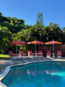 Poolside seating