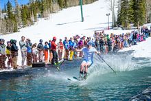 Pond Skimming at Brian Head Resort Utah