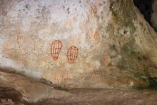 Ancient Ngaro Rock Paintings at Nara Inlet, Hook Island