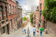 Lüttich mit der Treppe Montagne de Bueren