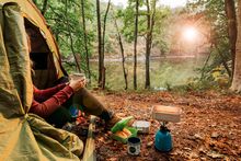 Biwakplatz in den Ardennen 