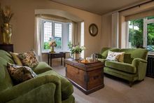 Living room in Trebah Lodge holiday home in Cornwall