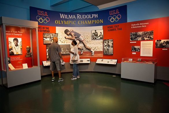 The Customs House Museum & Cultural Center showcases Clarksville's native Olympian Wilma Rudolph.