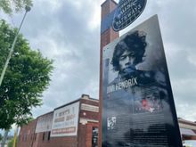 Legendary Guitarist Jimi Hendrix first played professionally in Clarksville, Tenn., a story told on a TN Music Pathways Marker in the city's Downtown Commons.