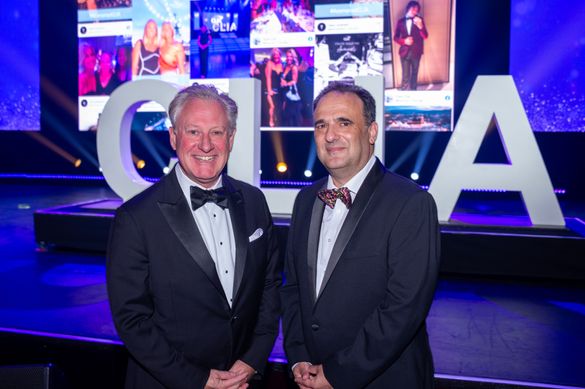 At the CLIA Awards: Peter Little, Cruise Lines International Association (CLIA) Chairman in Australasia and Senior Vice President & Country Manager for Carnival Corporation; with Joel Katz, Cruise Lines International Association (CLIA) Managing Director i