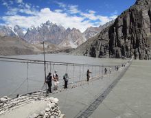 Husseini rope bridge, Passu