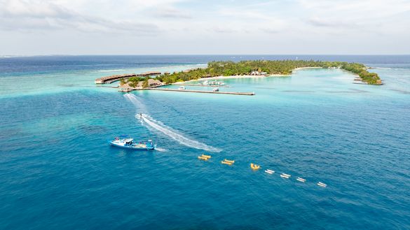 Sheraton Maldives Full Moon Resort & Spa - Corals on Boat Sheraton Maldives Full Moon Resort & Spa - Corals on Boat
