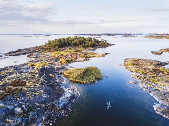 kayak dans l’archipel de Lurö (dans le lac Vänern)