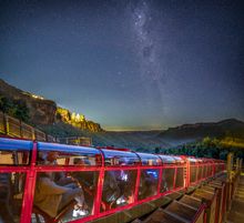 Scenic Railway with stary sky at Nocturnal 