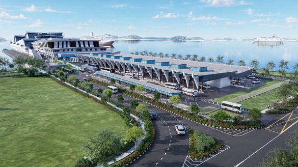 Caption: Artist's impression of the completed Ground Transport Area Caption: Artist's impression of the completed Ground Transport Area