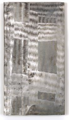 Wanapati Yunupiŋu 'Gurtha' 2020, etched steel, 78 x 43 cm, Art Gallery of New South Wales, Sydney, Mollie Gowing Acquisition Fund for Contemporary Aboriginal Art 2021 