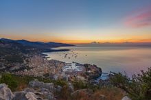 Monaco - Aerial view by night