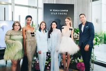 from L – R for the image below: Ms. Elle Tan; Founder of Ivan Young, model, Ms. Zoe Seow; Director of Sales and Marketing of W Kuala Lumpur, Ms. Jane Tan; Founder of Ivan Young, model and Mr. Volker Burth; General Manager of W Kuala Lumpur. 