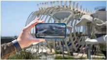 Ms. Blue in Augmented Reality, Seymour Marine Discovery Center, Santa Cruz, California