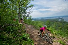 Biking the Lake Ouachita Vista Trail near Hot Springs