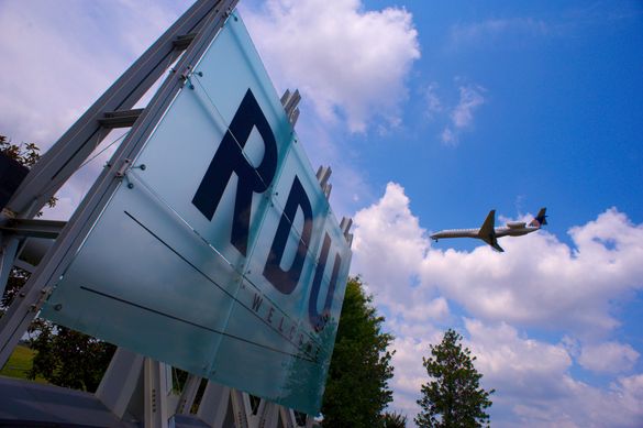 RDU International Airport Sign RDU International Airport Sign