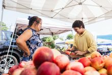 Chef Silver Iocovozzi, a 2025 James Beard Finalist, selects produce for Neng Jr.'s seasonal-driven menu.