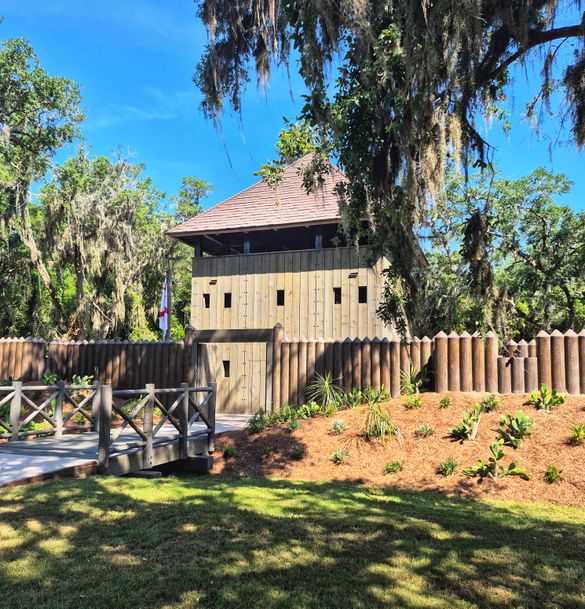 The new replica of Fort Mose, the 18th century black community that served as the nothern protection to Spanish St. Augustine. The new replica of Fort Mose, the 18th century black community that served as the nothern protection to Spanish St. Augustine.